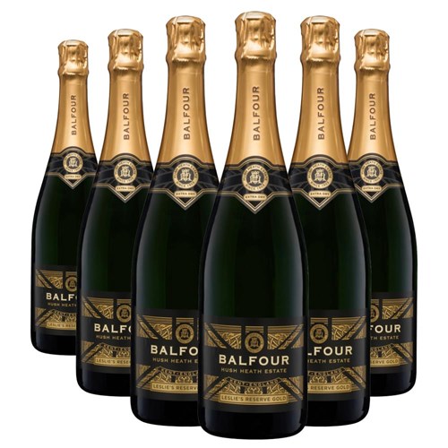 Buy a Case of 6 Bottles of Balfour Leslies Reserve Gold English Sparkling 75cl - Securely Packaged and Delivered Together